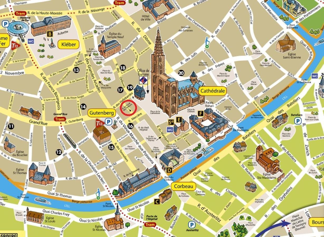 Suite Privative 43M2 - Les Tailleurs A 120M De La Cathedrale สตราสบูร์ก ภายนอก รูปภาพ